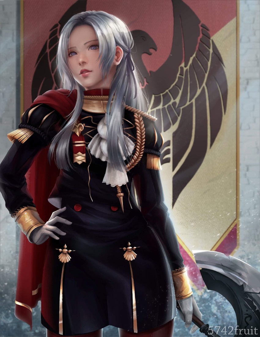 edelgard von hresvelg (fire emblem and 1 more) drawn by 5742fruit