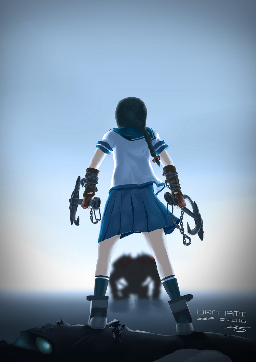 uranami (kantai collection and 1 more) drawn by ryan_greythorn