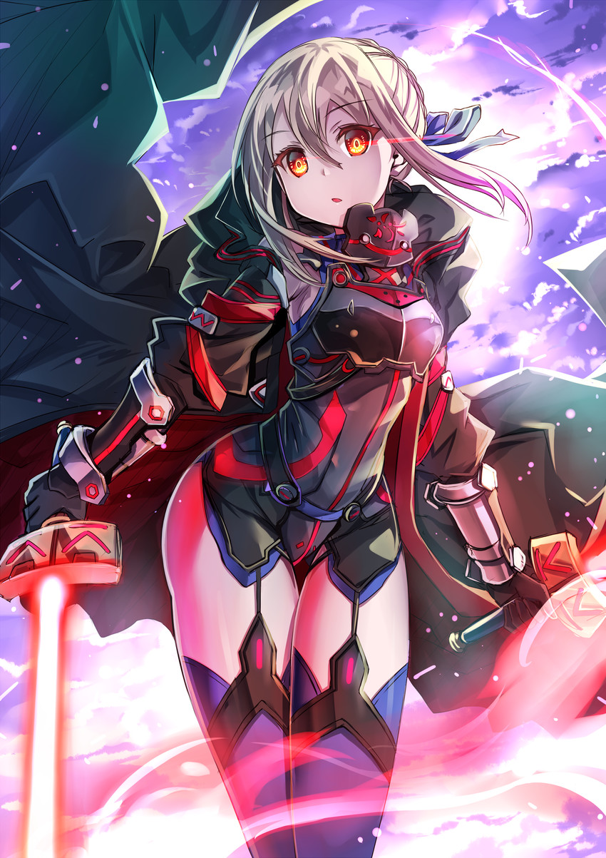 artoria pendragon and mysterious heroine x alter (fate and 1 more) drawn by sho_(runatic_moon)