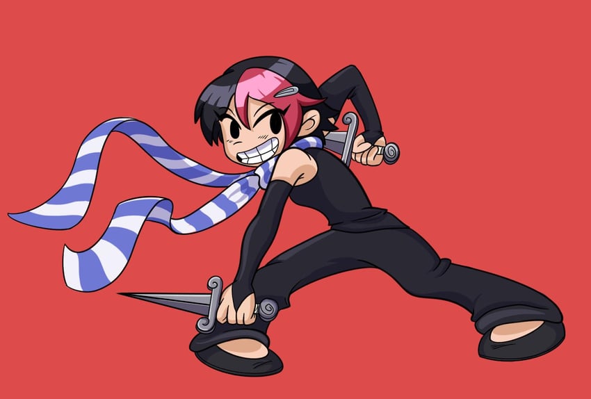 knives chau (scott pilgrim) drawn by scottforester17