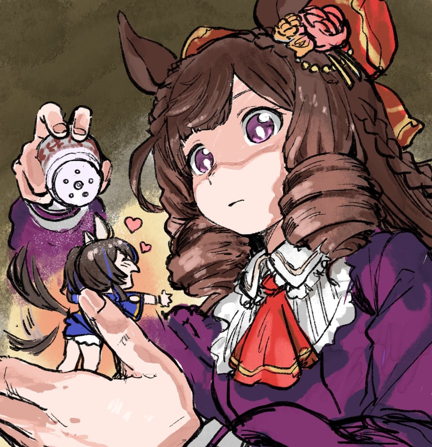 daitaku helios and daiichi ruby (umamusume) drawn by e-ncyo