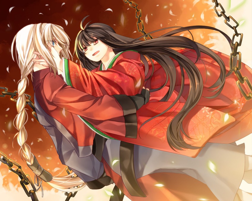 houraisan kaguya and yagokoro eirin (touhou) drawn by mutsuki_(ama245)