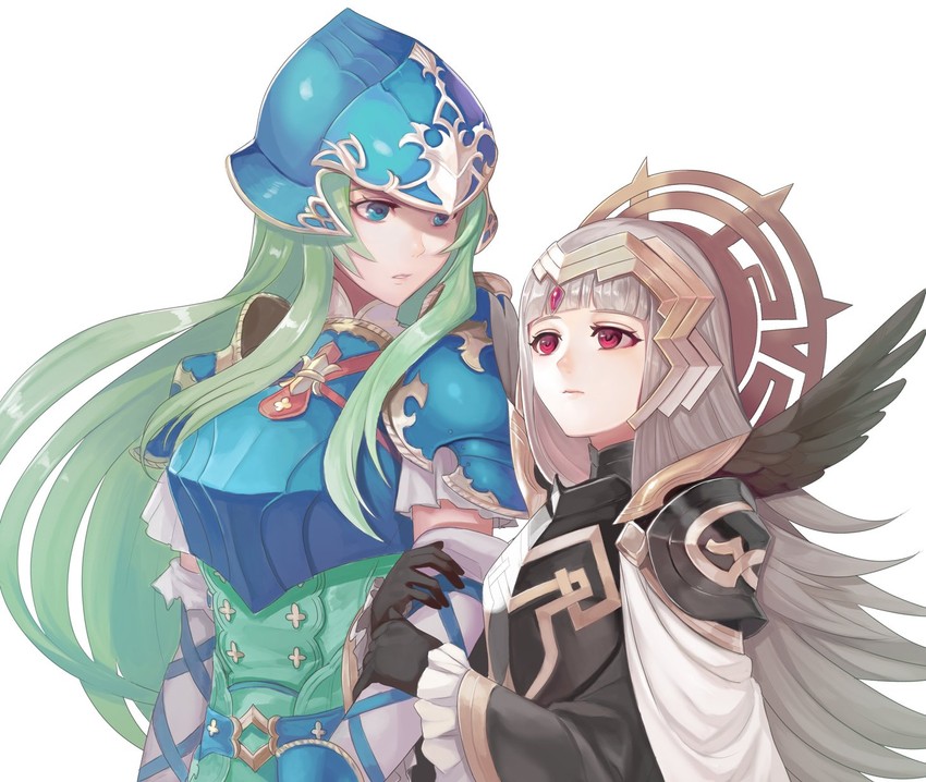 nephenee and veronica (fire emblem and 2 more) drawn by kokouno_oyazi