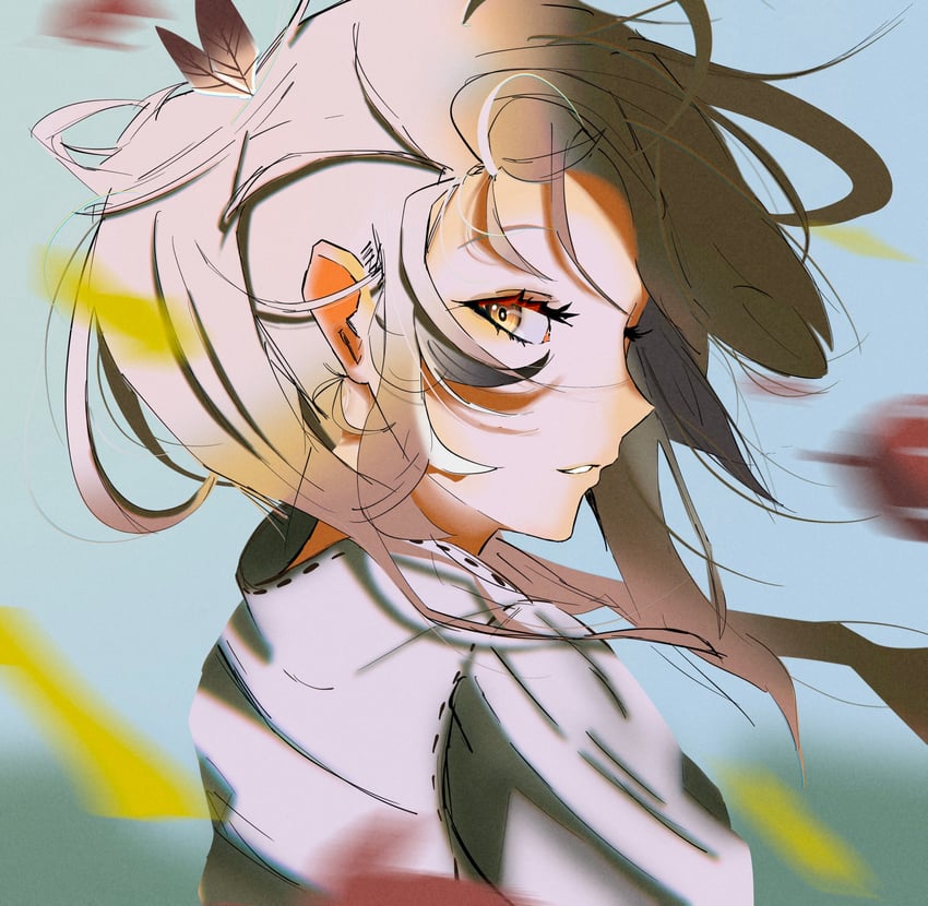nanashi mumei (hololive and 1 more) drawn by trooves