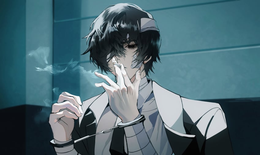 dazai osamu (bungou stray dogs and 1 more) drawn by doupichipizi