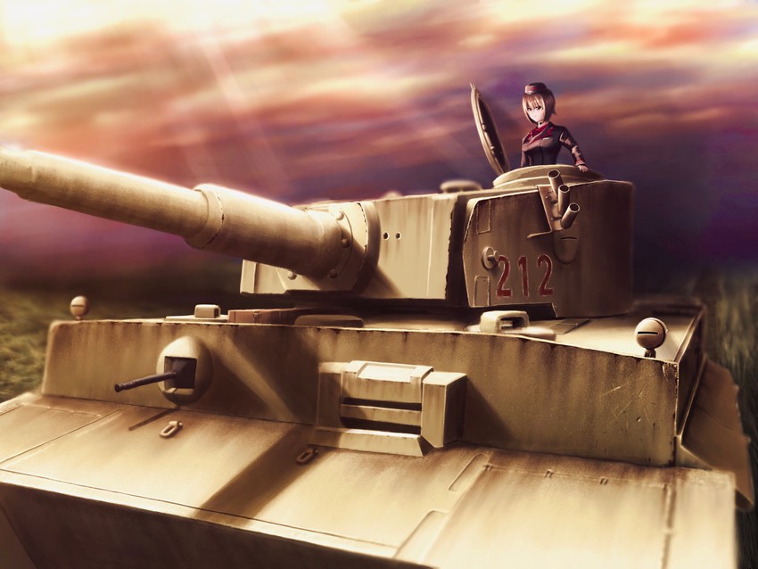 nishizumi maho (girls und panzer) drawn by makky_(yami_chang)