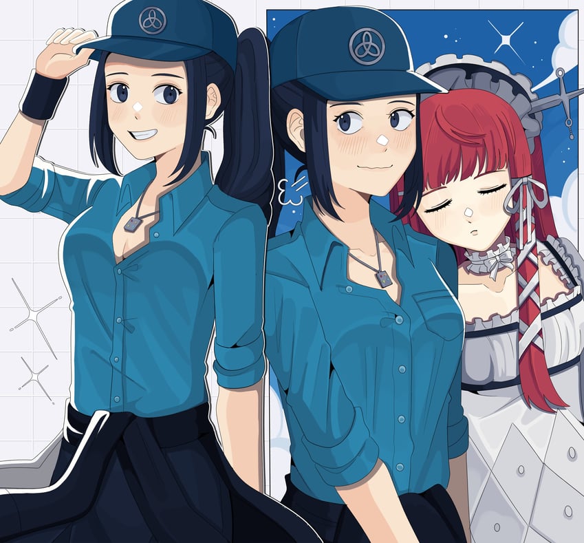iori junpei and yoshino chidori (persona and 1 more) drawn by bobamiruku