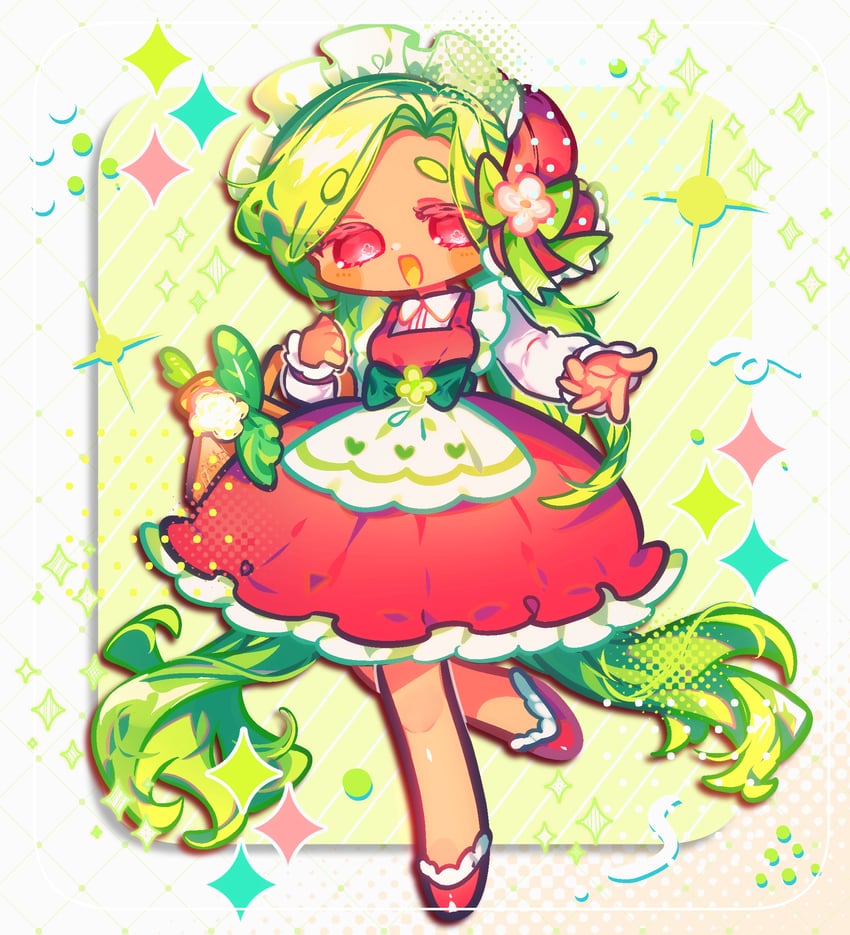 spinach cookie (cookie run and 1 more) drawn by omoyu_(nakyu715)