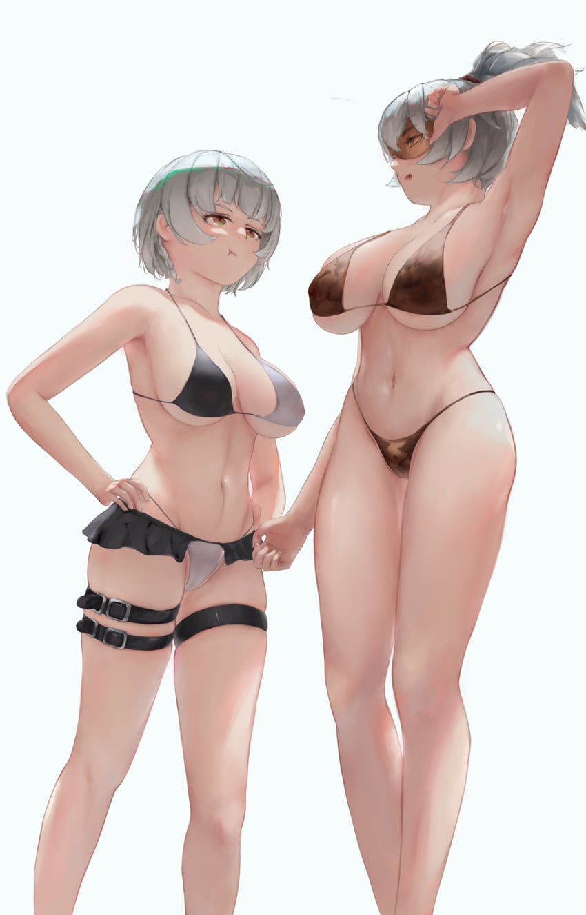 anby demara and soldier 11 (zenless zone zero) drawn by 1d210kaigo