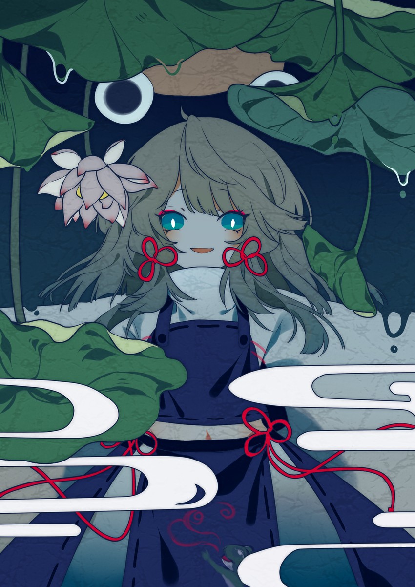 moriya suwako and pyonta (touhou) drawn by zhixie_jiaobu