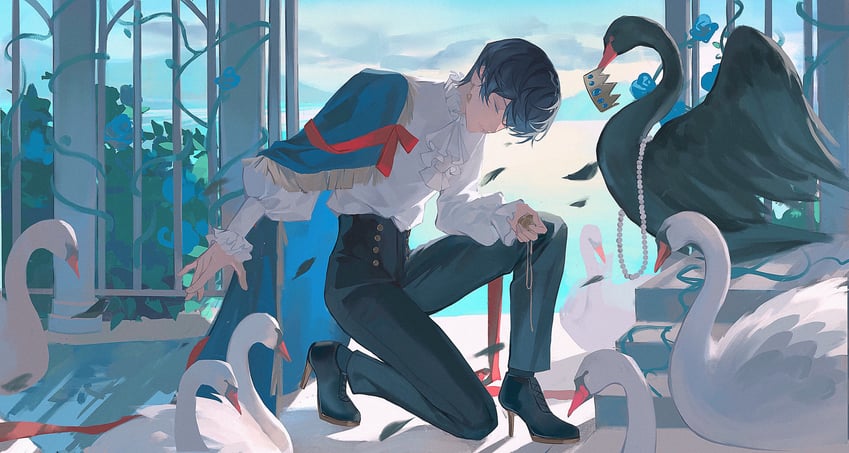 ike eveland (nijisanji and 1 more) drawn by yaqing