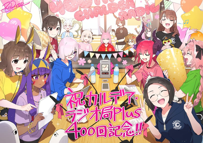 mash kyrielight, okita souji, gilgamesh, shuten douji, astolfo, and 18 more (fate and 2 more) drawn by redrop