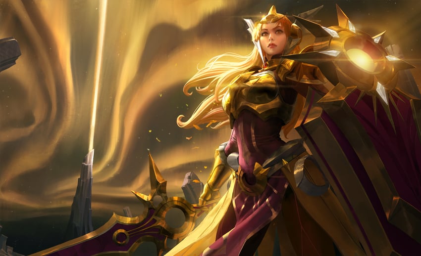 leona (league of legends and 1 more) drawn by sangsoo_jeong
