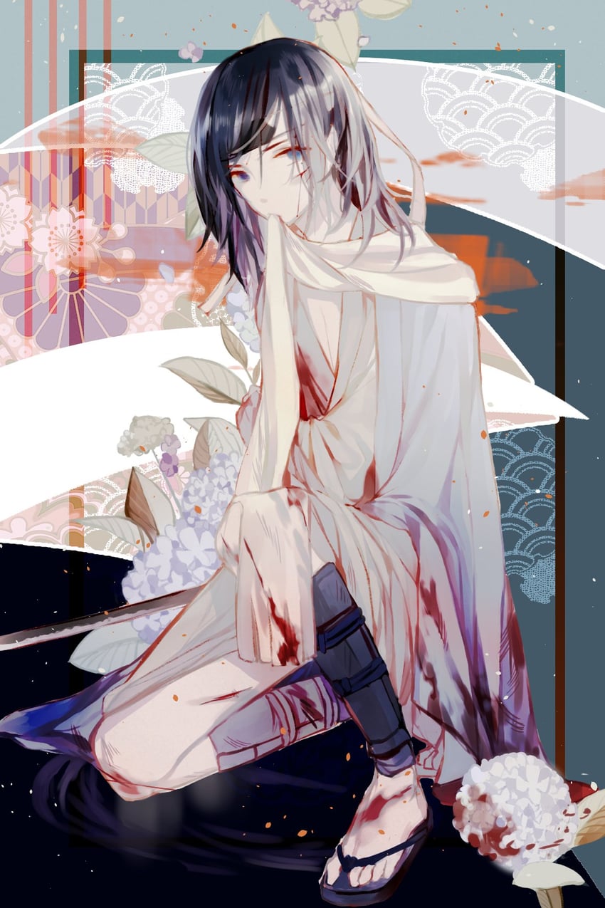 yamato-no-kami yasusada (touken ranbu) drawn by aqua_jingche