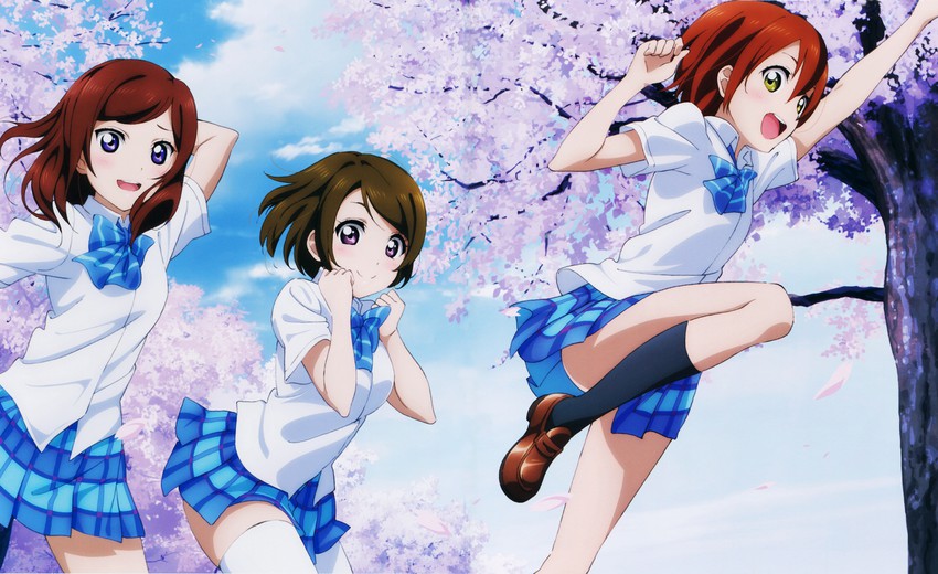 nishikino maki, hoshizora rin, and koizumi hanayo (love live! and 1 more) drawn by murota_yuuhei