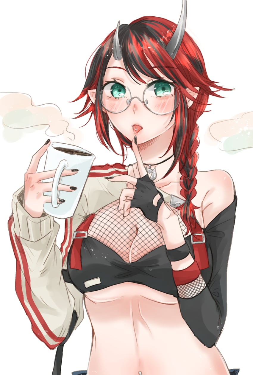 ryugasaki rene (nanashi inc. and 1 more) drawn by ayu_(sweetfish_man)