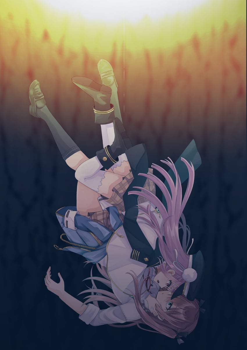 aikawa megumi and kunimi tama (heaven burns red) drawn by siromochino