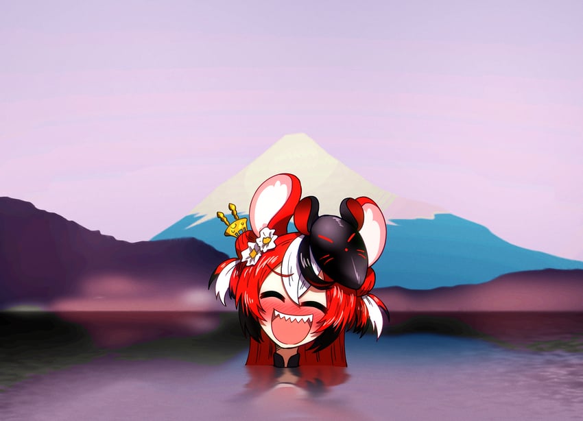 hakos baelz (hololive and 1 more) drawn by ddolbang