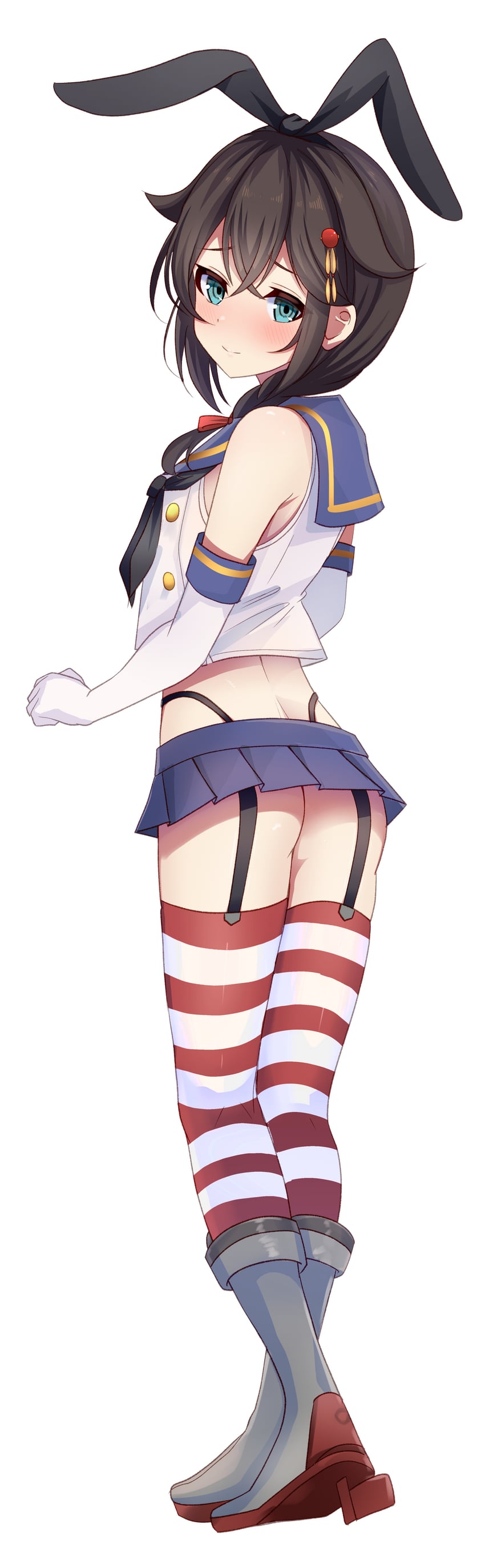 shimakaze, shigure, and shigure kai ni (kantai collection) drawn by toketa-sekai