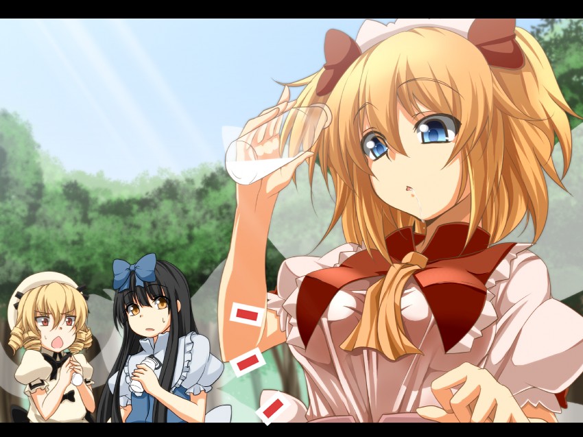star sapphire, luna child, and sunny milk (touhou) drawn by kamo_(yokaze)