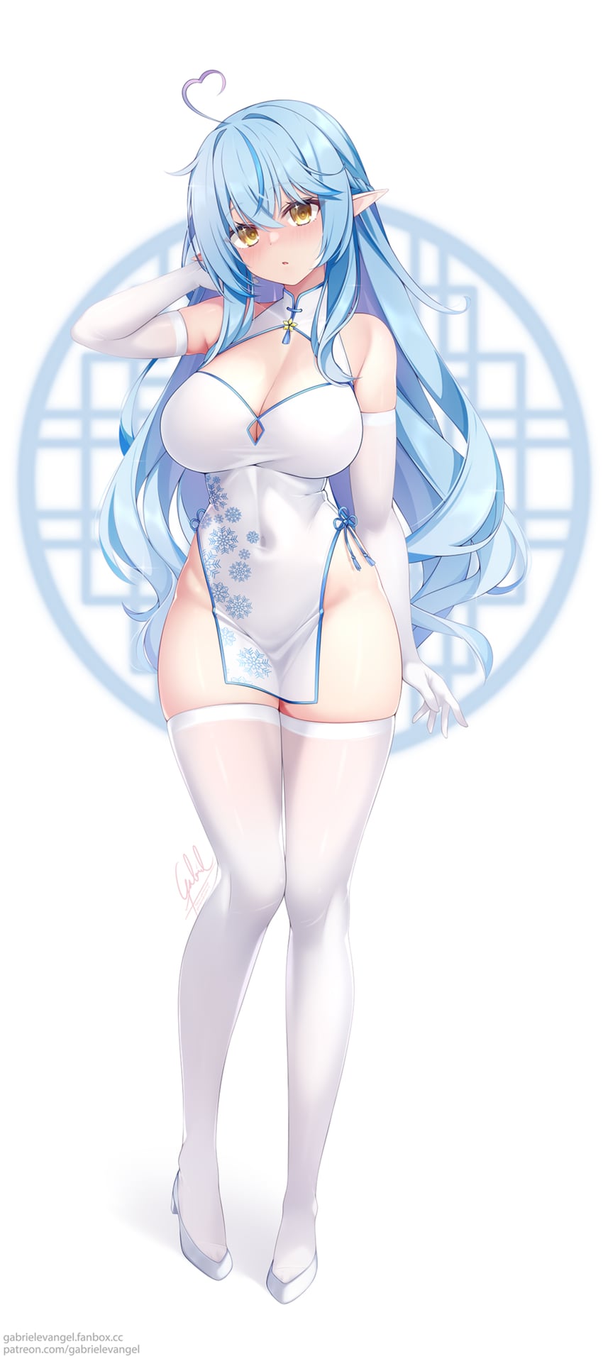 yukihana lamy (hololive) drawn by gabriel_evangel