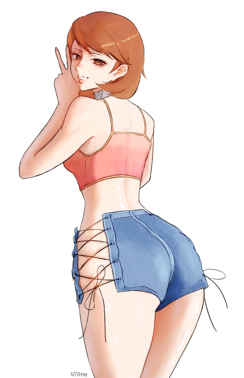 takeba yukari (persona and 1 more) drawn by n7grey