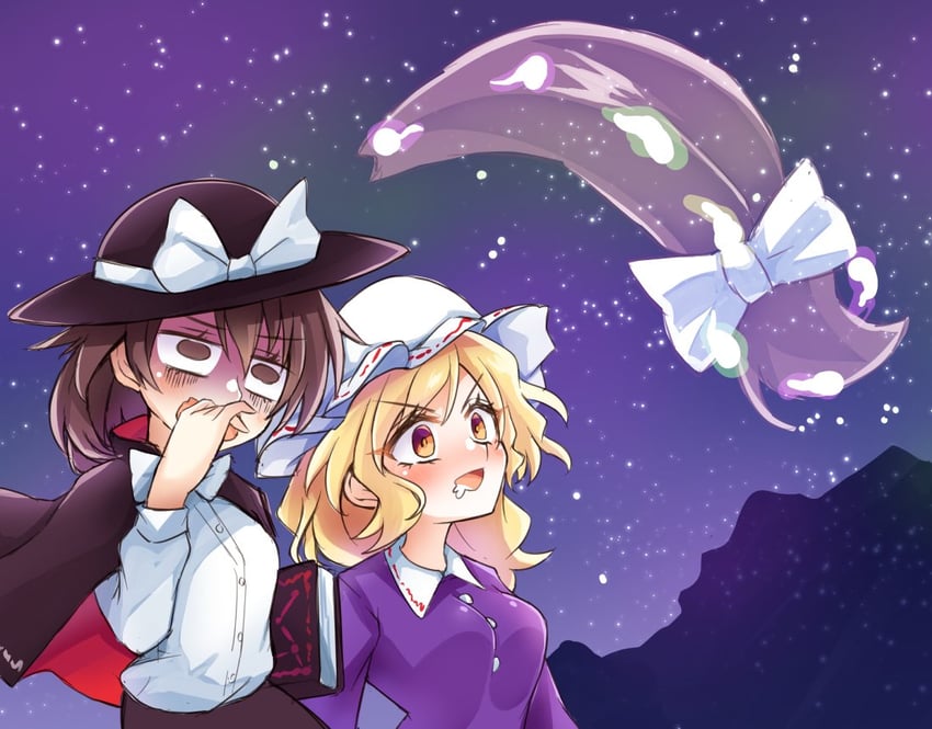 usami renko and maribel hearn (touhou and 1 more) drawn by keyaki_chimaki