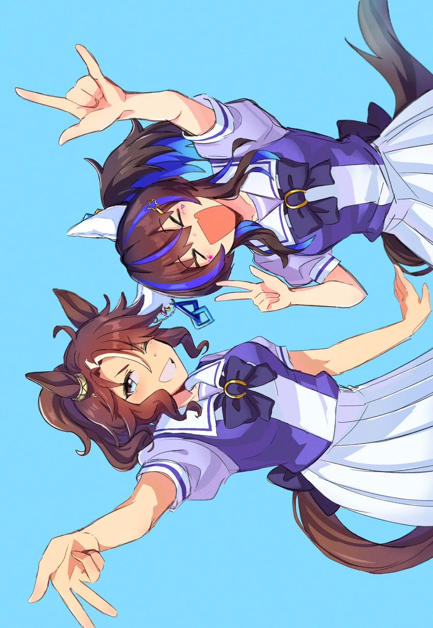 daitaku helios and mejiro palmer (umamusume) drawn by kashu_ri