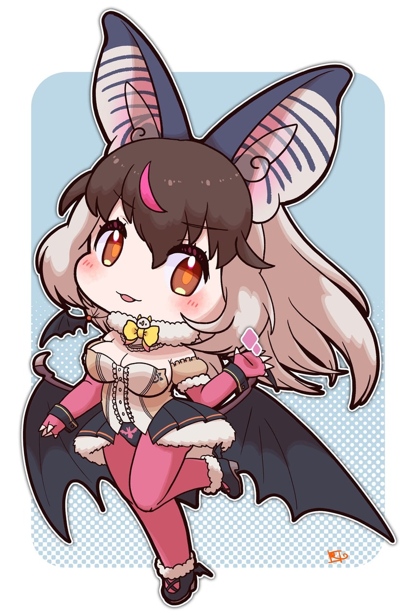 brown long-eared bat (kemono friends and 1 more) drawn by mugise_hitsuji