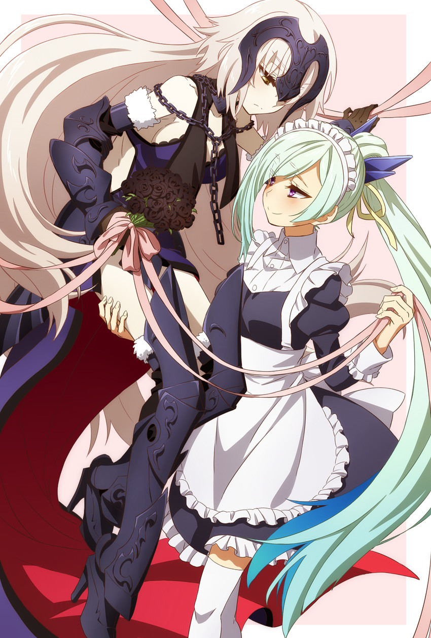 jeanne d'arc alter and brynhild (fate and 3 more) drawn by oiun