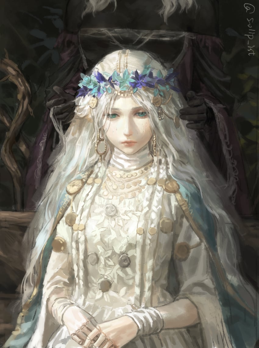 recluse and revenant (elden ring and 1 more) drawn by solipsist