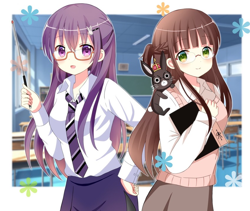 tedeza rize, ujimatsu chiya, and anko (gochuumon wa usagi desu ka?) drawn by ryoutan