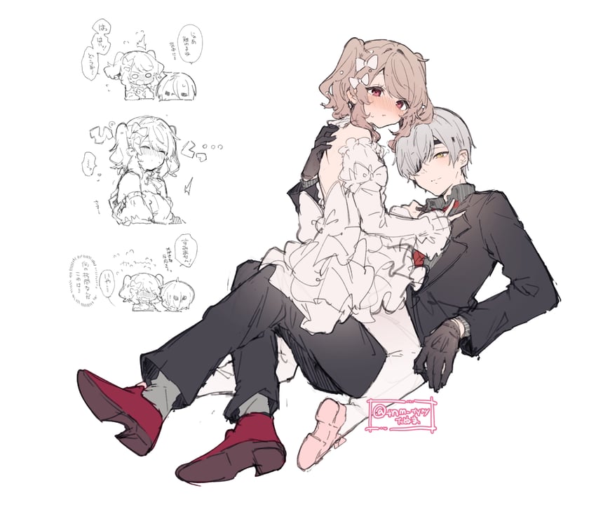 tino ashberry and loic valentz (original) drawn by ikeuchi_tanuma