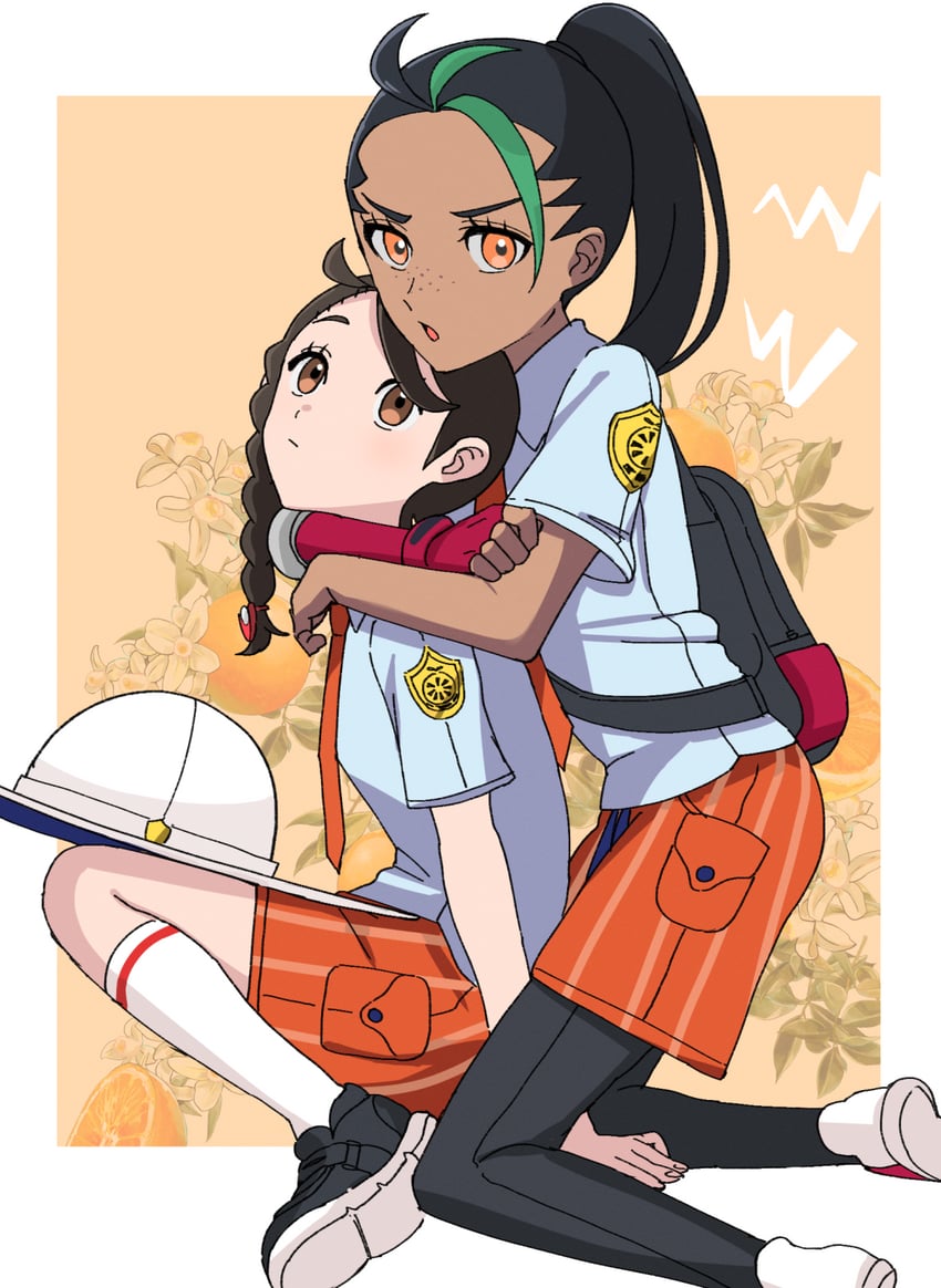 juliana and nemona (pokemon and 2 more) drawn by lvetica