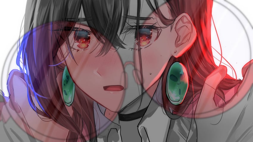 ayase momo and takakura ken (dandadan) drawn by nndm_ak