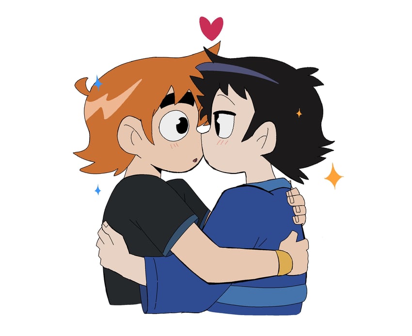 scott pilgrim and wallace wells (scott pilgrim and 1 more) drawn by eatbabies0