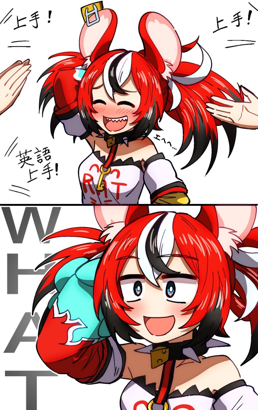 hakos baelz (hololive and 1 more) drawn by ddolbang