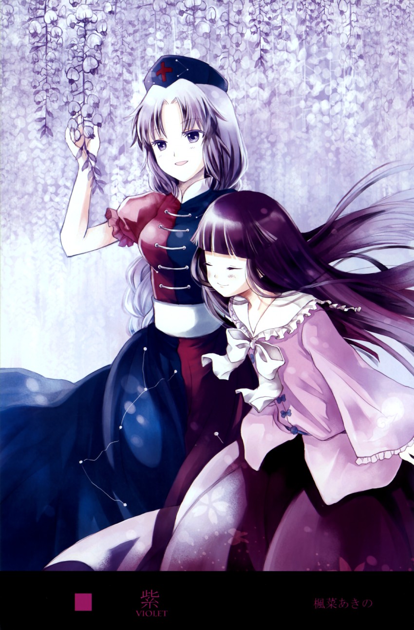 houraisan kaguya and yagokoro eirin (touhou) drawn by miyabi_akino