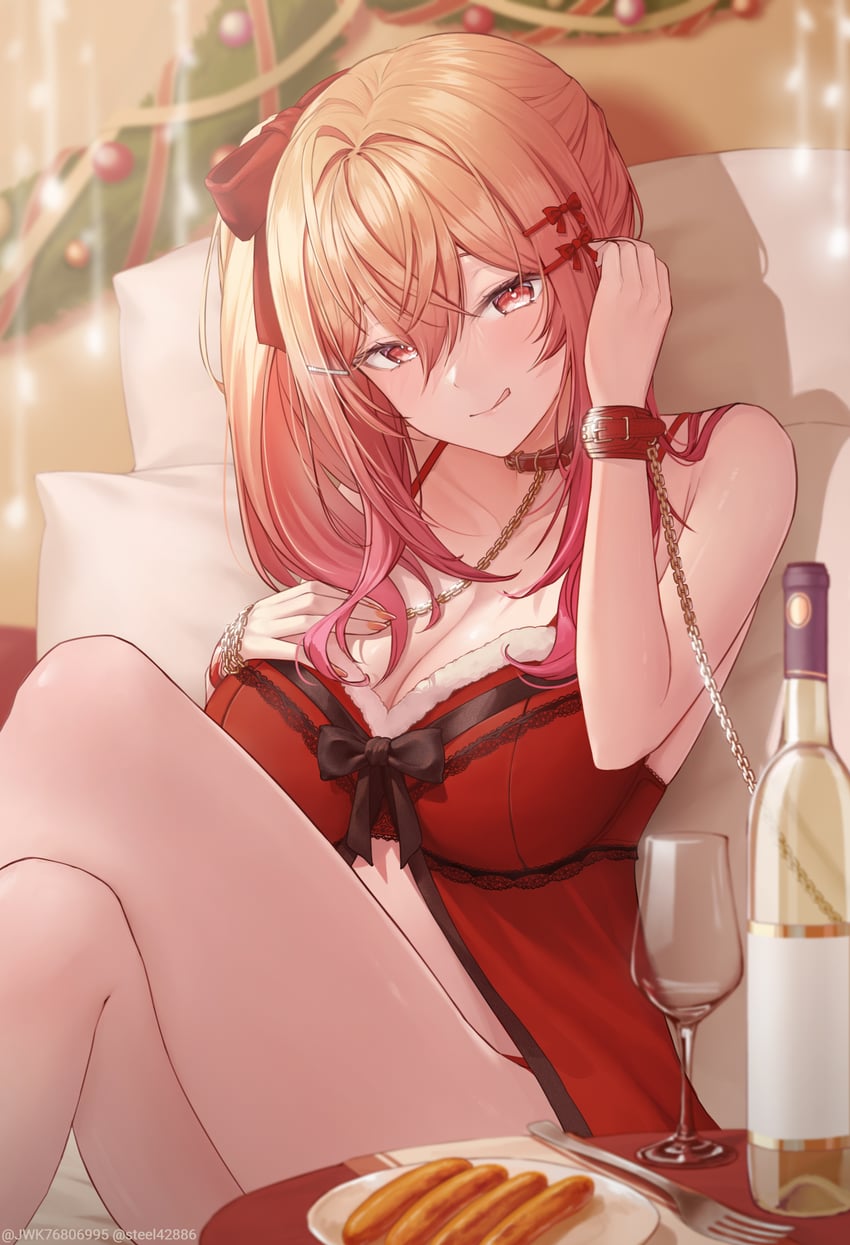 ichijou ririka (hololive and 1 more) drawn by steelball_(jwk76806995)