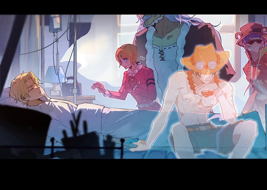 portgas d. ace, sabo, koala, belo betty, and hack (one piece) drawn by onecata11