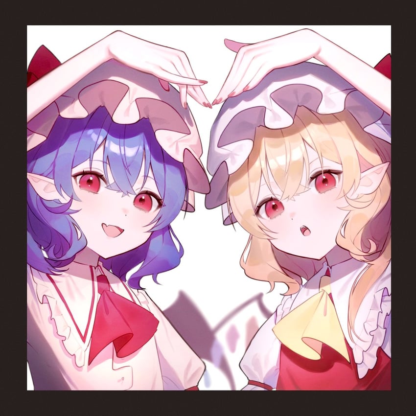 remilia scarlet and flandre scarlet (touhou) drawn by ko_gyoku