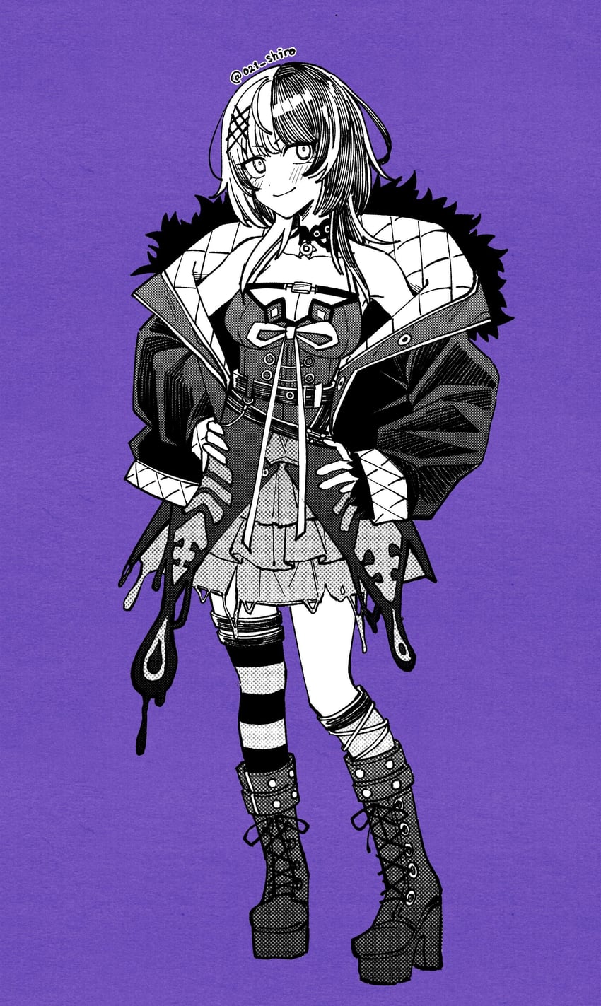 shiori novella (hololive and 1 more) drawn by 021_shiro