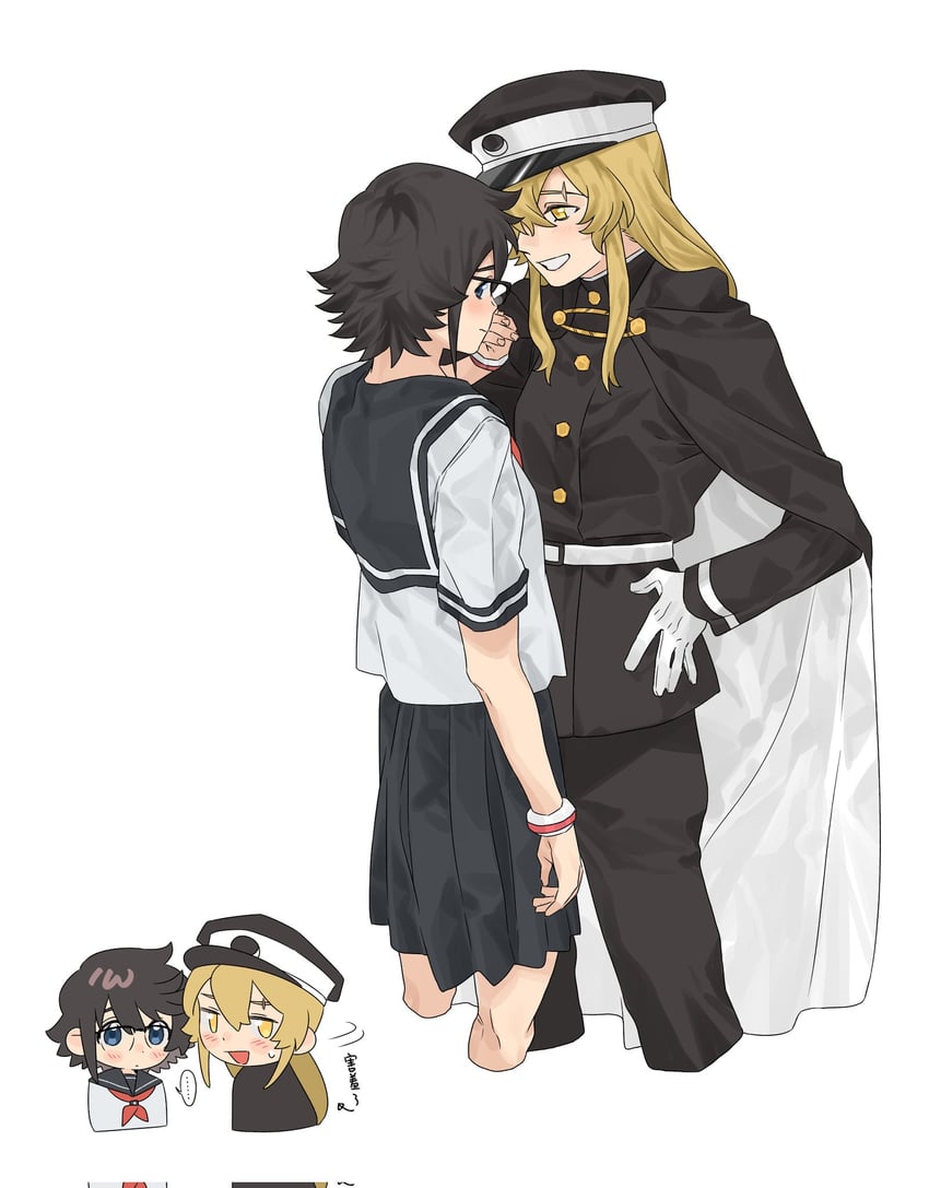 momijiyama teru and koishikawa iko (shy) drawn by jiguang_haibao