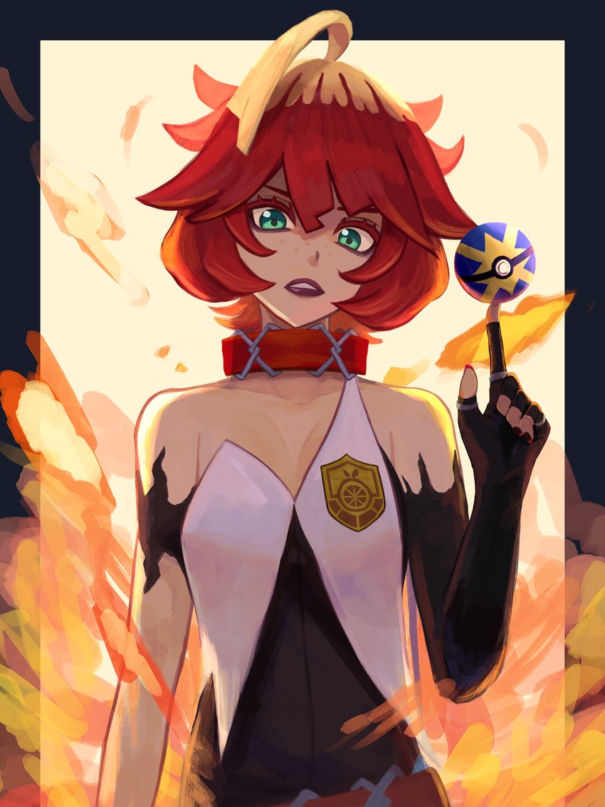 mela (pokemon and 1 more) drawn by labebebe_lee