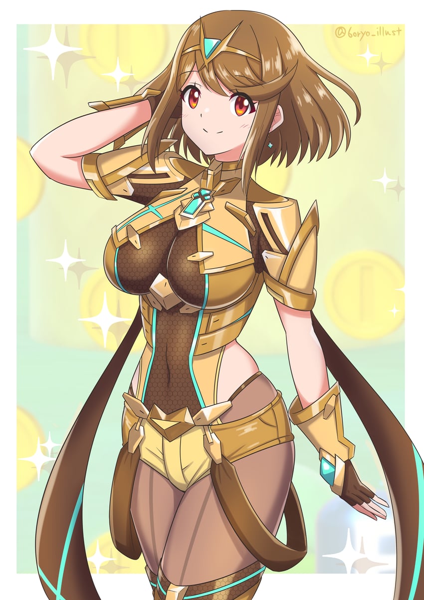 pyra (xenoblade chronicles and 2 more) drawn by ryochan96154