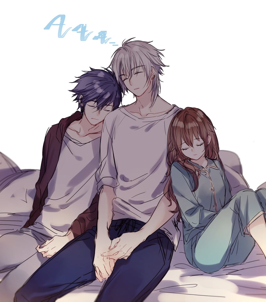 rean schwarzer, towa herschel, and crow armbrust (eiyuu densetsu and 2 more) drawn by soap_(user_kghh4755)