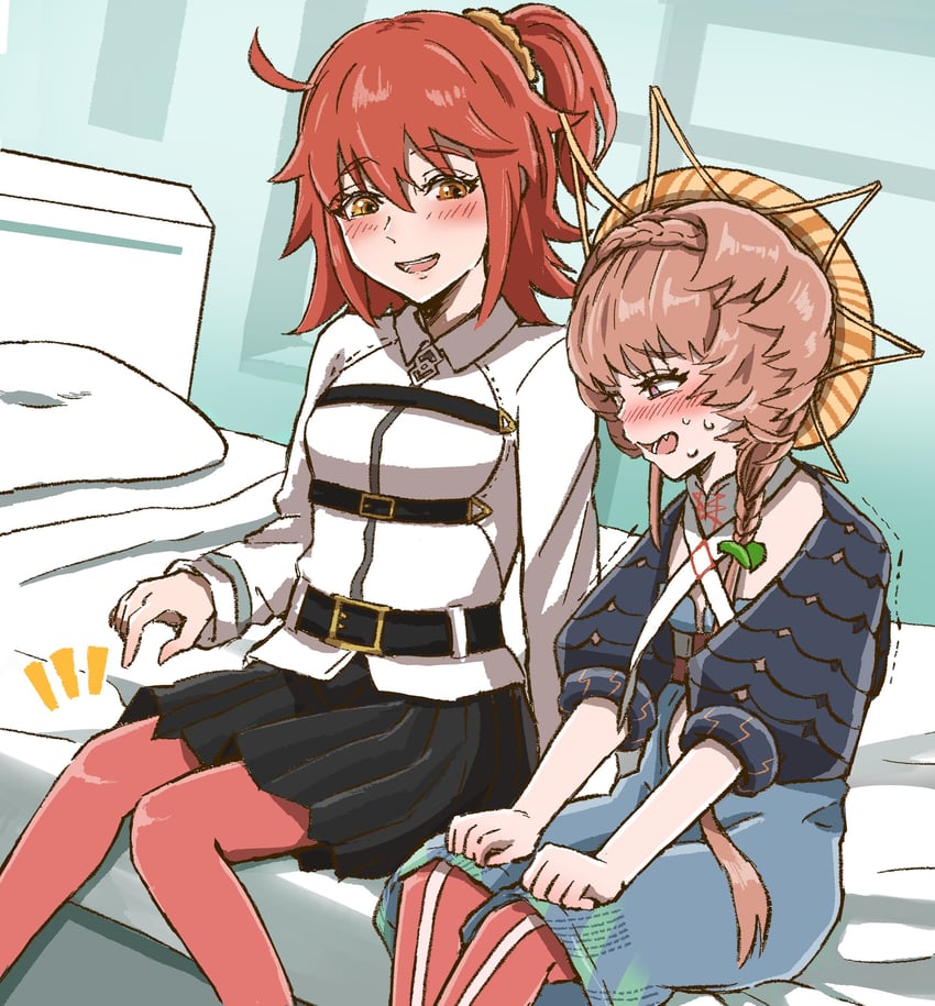 fujimaru ritsuka and van gogh (fate and 1 more) drawn by shimogamo_(shimomo_12)