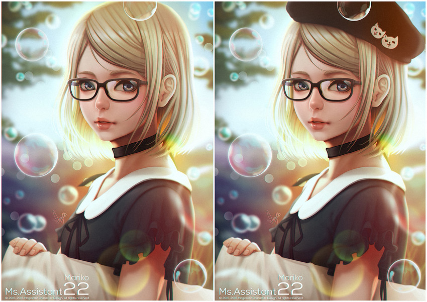 mariko (original and 1 more) drawn by magion02