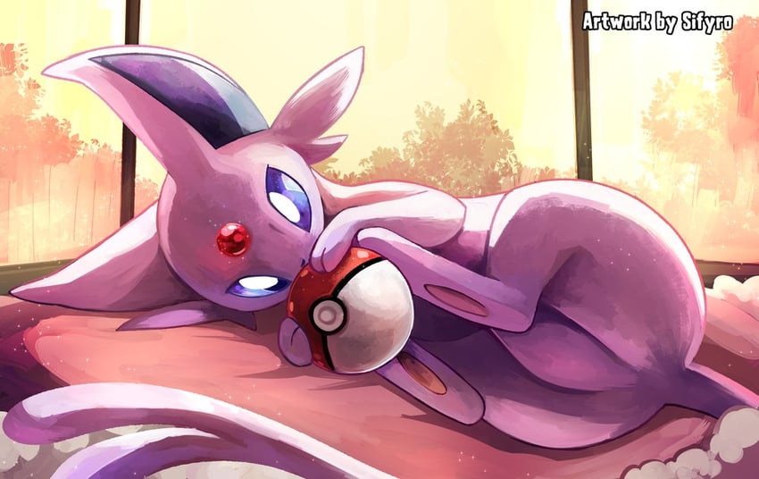 espeon (pokemon) drawn by sifyro