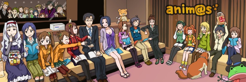 producer, hoshii miki, kisaragi chihaya, amami haruka, kikuchi makoto, and 23 more (idolmaster and 2 more) drawn by suzu-shiro